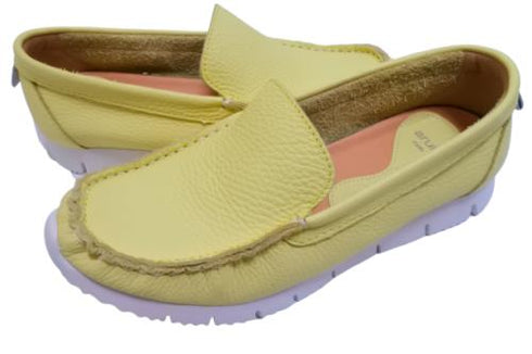 【arui_toe 3950 カナリア】本革コンフォートスリッポン
